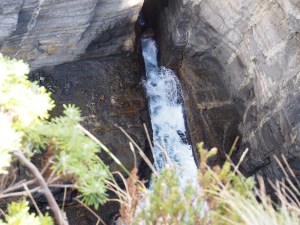 Devil's kitchen, Blick von oben hinen, Koch gerade abwesend...
